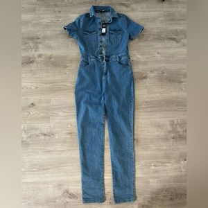 Fashion Nova “Denim Cutie” Jumpsuit (M)